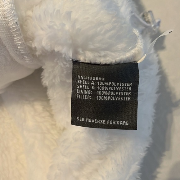 NWT-new balance-2X-white & silver-full zip, fleece, embroidered logo, jacket. - Picture 10 of 15